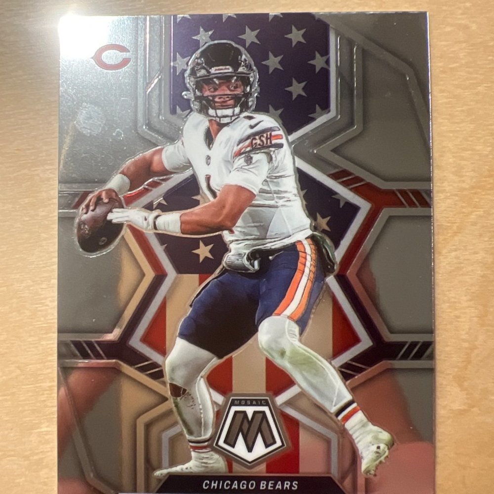 2022 Panini Mosaic Football #268 JUSTIN FIELDS National Pride